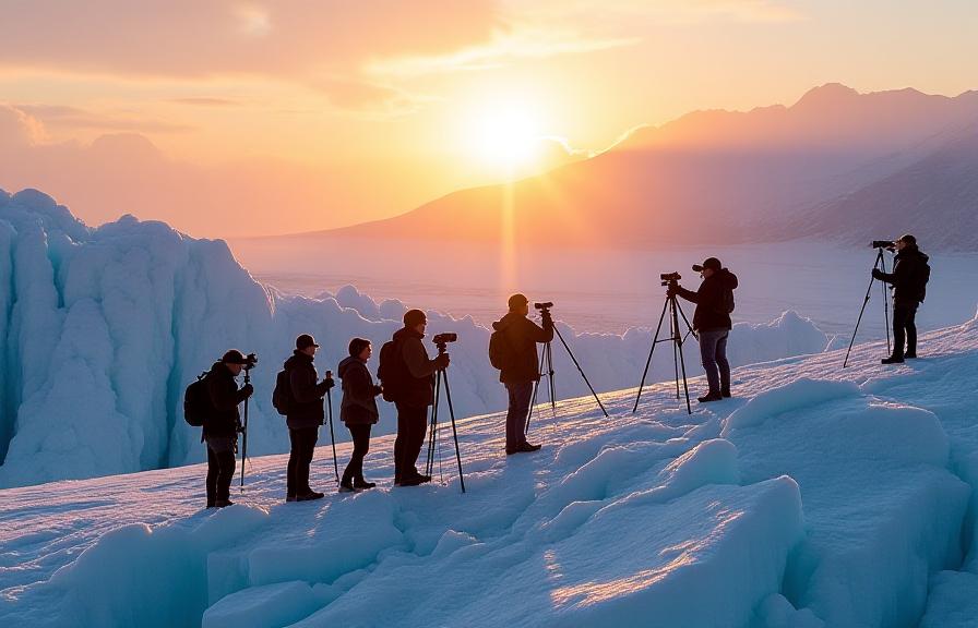 Workshop fotografico su ghiacciaio