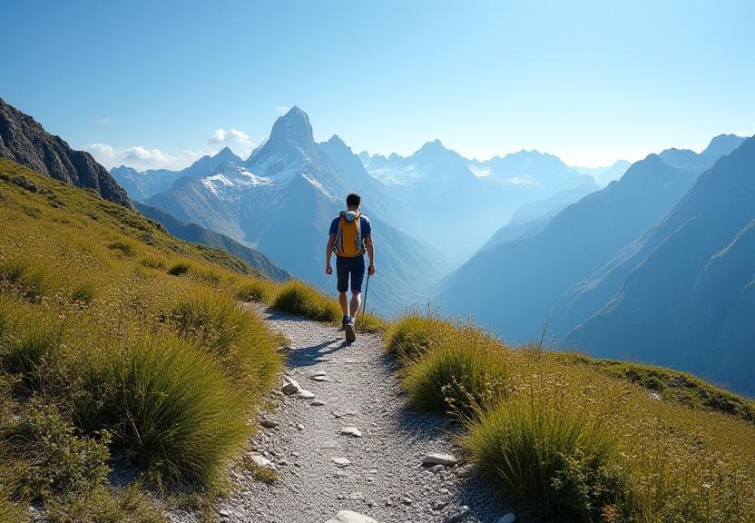 Trekking alpino sostenibile tra i ghiacciai