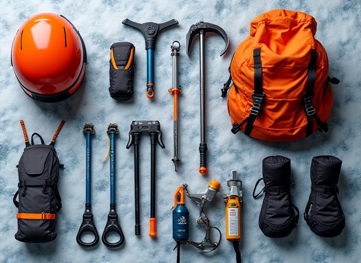 Attrezzatura tecnica per ghiacciai