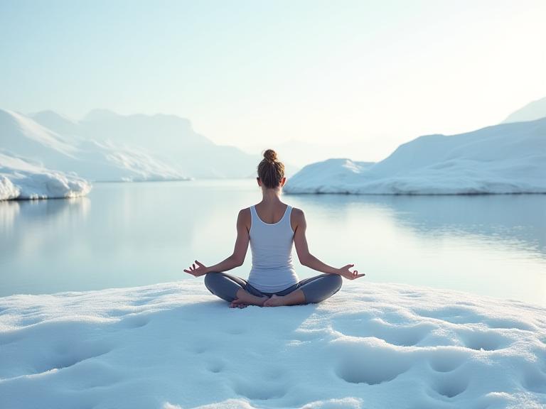 Yoga e wellness sui ghiacciai